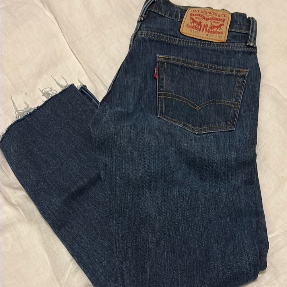 Levi's Men's Dark Indigo Straight Jeans
